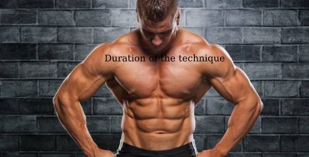 Duration of the technique